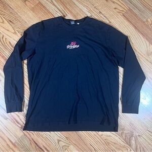 100 Thieves Gradient L/S Long Sleeve Tee T-shirt Black Mens Size XL
